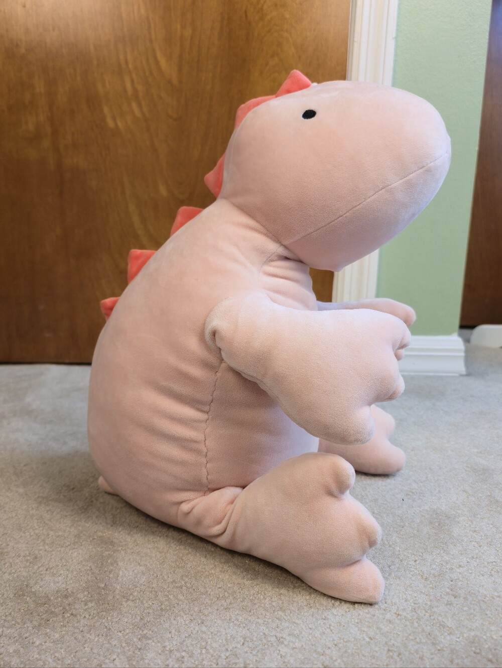 Weighted Pink Dinosaur Plush Pillowfort Stuffed Animal Anxiety Relief 21”